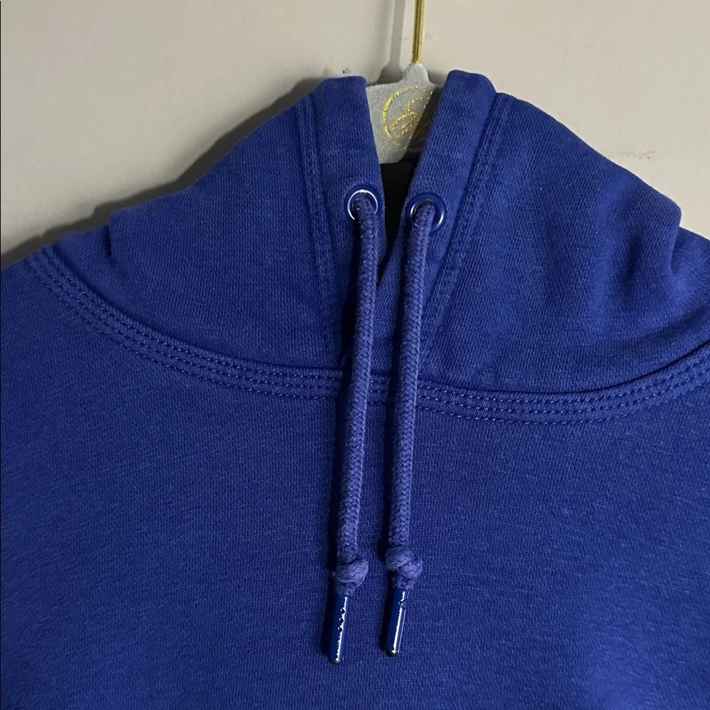 Nike Royal Blue Hoodie with Neon Yellow mesh jersey Swoosh
